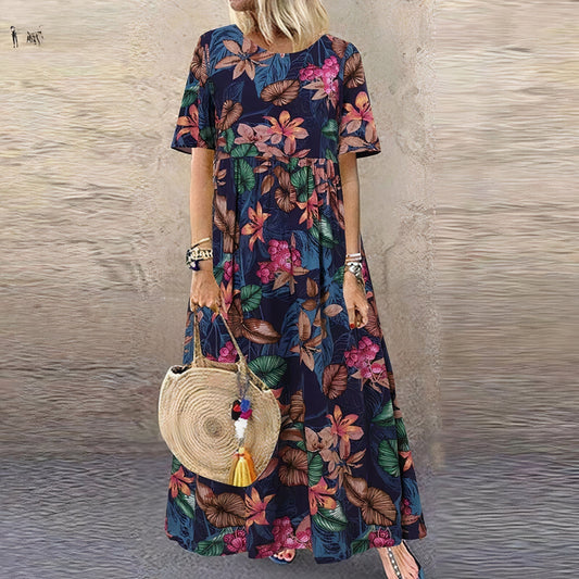 ILENIA – VESTIDO LARGO FLORAL